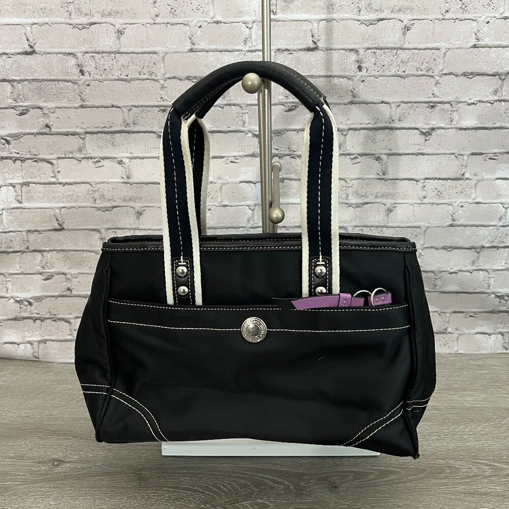 COACH Hampton Black nylon Weekend Small Tote